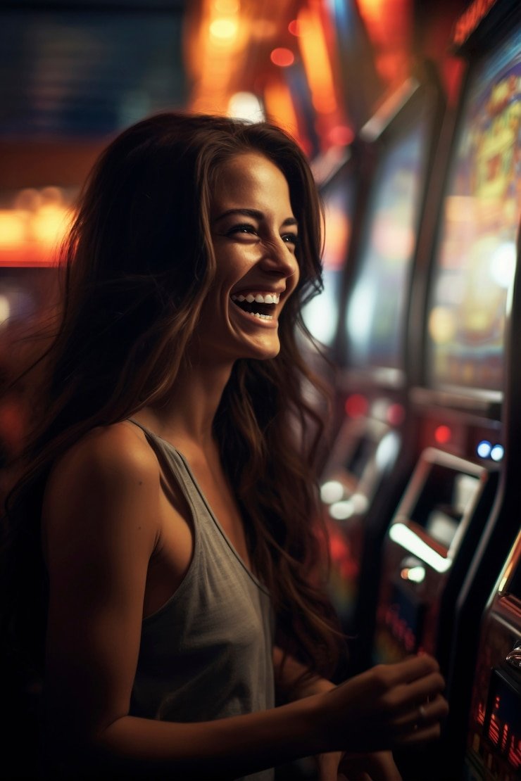 Antarmuka permainan Fishing Arcade di ectogel menampilkan target ikan, senjata penembakan, dan penghitung poin real-time